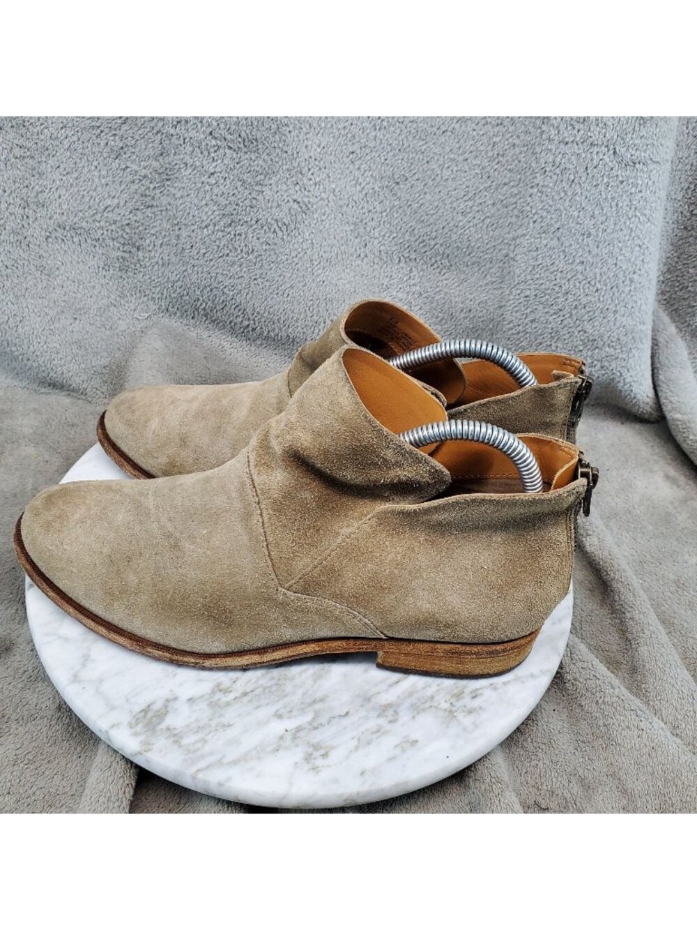 Kork-Ease Shoes Womens 9 Ryder Brown Suede Leather Ankle Boots *Read*